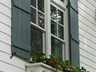 Plantation Shutters and window box details
